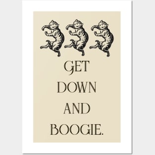 Get down and boogie cats Posters and Art
